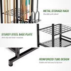 Garden Tool Organizer Rack Up to 50 Tools, Heavy-Duty Steel Yard Tool Organizer - Image 5