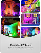 Onforu 2 Pack LED RGBW Flood Lights Outdoor 70W, 2700K Warm White Dimmable - Image 3