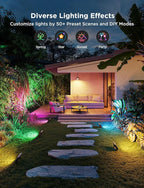Govee Outdoor Flood Lights 2, RGBIC Warm Cold White LED Lights - Image 5