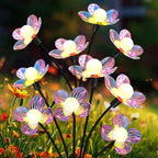 Solar Garden Lights Outdoor, New Upgraded 4-Pack Firefly Solar Lights - Image 2