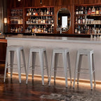 Stackable Metal Bar Stool Backless Indoor-Outdoor Counter Stools Fullmetal - Image 2