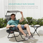 Best Choice Products 30” Wide Folding Zero Gravity Outdoor Recliner Patio - Image 5