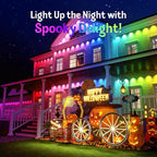 Fitop Permanent Outdoor Lights, 150FT RGB Waterproof LED Lights - Image 4