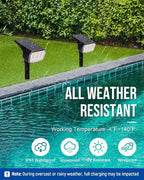 Solar spotlights Outdoor 63 LED 3 Lighting Modes, IP65 Waterproof Lighten Yard - Image 3