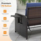 VINGLI Patio Daybed, Wicker Outdoor Daybed - Image 5