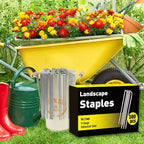 HongWay 500 Pack 6 Inch Landscape Staples, Garden Staples Pins Galvanized 11 - Image 4