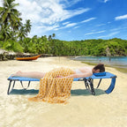 GYMAX Tanning Chair, 350lbs Beach Lounge Chair - Image 2