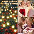 Solar Garden Lights Outdoor, 10 Pack 60 LED Solar Firefly Lights, Swaying - Image 6