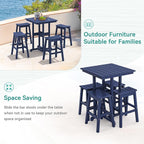 37.5" H Outdoor Bar Table，HDPE Bar Height Table - Image 5