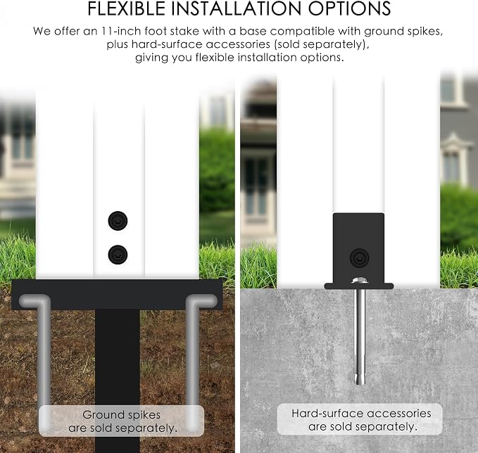 Kozyard 50" W x 48" H Outdoor Privacy Screens Aluminum Post, Air Conditioner - Image 4