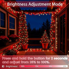Upgraded Connectable 200 LED String Lights Indoor Outdoor, 66FT Red and White - Image 4