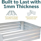 Sunnydaze 11.75" H Raised Metal Garden Bed - Image 2
