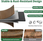 Kesfitt Round Metal Raised Garden Bed, 12-Inch Deep Galvanized Steel Garden Bed - Image 2