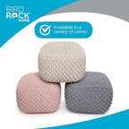 BIRDROCK HOME Square Pouf Ottoman | Cotton Braided Foot Stool - Image 7
