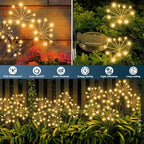 Solar Garden Lights 6 Pack Waterproof Swaying Starburst Light Solar Outdoor - Image 4