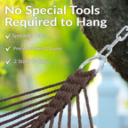Sunnydaze Cotton Rope Hammock for Outside - Image 4