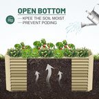Land Guard 6x3x3ft Rectangular Galvanized Raised Garden Beds, Large-Capacity - Image 5