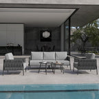 EAST OAK 5-Piece Patio Furniture Set | Life Chatter 5-Seat Outdoor Furniture | by EASTOAK