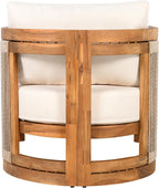 Merax 4-Piece Patio Premium Acacia Wood Outdoor Furniture Set, All Weather - Image 7