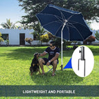AMMSUN Patio Umbrella Steel Anchor Beach Umbrella Heavy Duty Metal Ground Grass - Image 5