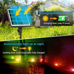MEIHUA Solar Spot Lights Outdoor Color Changing, 4 in 1 Landscape Lighting RGB - Image 2