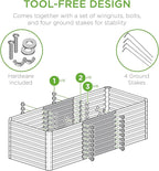 Best Choice Products 4x2x2ft Outdoor Metal Raised Garden Bed, Deep Root Planter - Image 4