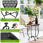 2 Pack 14 Inch Outdoor Side Table - Image 5