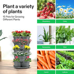 VIVOSUN 2-Pack 5 Tier Vertical Gardening Stackable Planter - Image 6