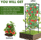 3 Pack Tomato Cages, Square Tomato Plant Stakes Support Cages Trellis - Image 4