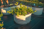 Vego garden 17" Tall 42" Round Raised Garden Bed Metal Raised Bed Planter Box - Image 2