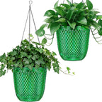 QCQHDU Self Watering Hanging Pots, 2 Pack 5.7 Inch Hanging Planters by QCQHDU