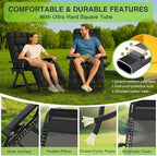 Suteck Zero Gravity Chair Set of 2, Reclining Camping Lounge Chair w/Removable - Image 5