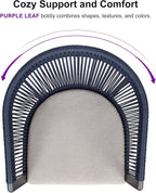 PURPLE LEAF Outdoor Dining Set for 4 All-Weather 5 Pieces Patio Aluminium - Image 3