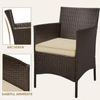 Yaheetech 3 Pieces Patio Porch Furniture Set, Outdoor PE Rattan Wicker - Image 7