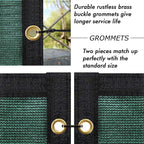UPGRADE Privacy Fence Screen 6'x3' Dark Green Outdoor 90% Visibility Blockage - Image 3