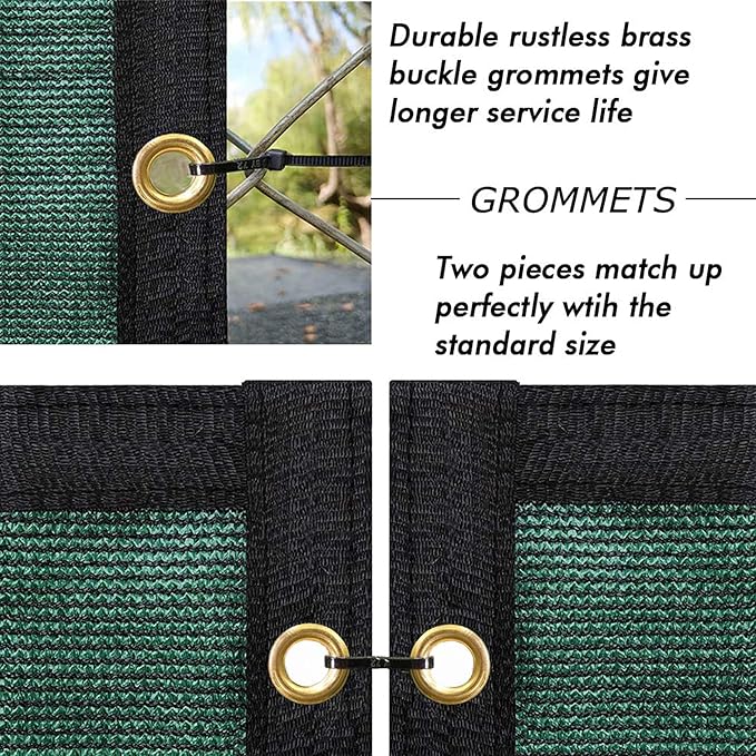 UPGRADE Privacy Fence Screen 6'x27' Dark Green Outdoor 90% Visibility Blockage - Image 3