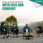 SUNNYFEEL Camping Directors Chair, Heavy Duty, Oversized Portable Folding Chair - Image 6