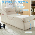 ijuicy 25" Wide Corduroy Yoga Chair, Yoga Lounge Chair - Image 5