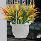 16Pcs Artificial Grass Fake Plants 17.3in Outdoor Plastic Plants UV Resistant - Image 3