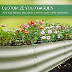 Gardmax 2 Pack Galvanized Raised Garden Bed, Lightweight Planter Boxes Outdoor - Image 2