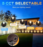 CLOUDY BAY 9W Well Lights Landscape LED In Ground Outdoor, Shielded Top - Image 5