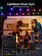 Lepro ZB1 AI Smart Outdoor String Lights APP Control, 100 ft RGB+IC+Warm White - Image 5