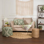 REDEARTH · Cylindrical Pouf Ottoman - Image 8