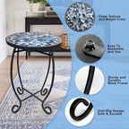 LIFFY Outdoor Side Table, Indoor Small Decorative Plant Stand & End Table - Image 4