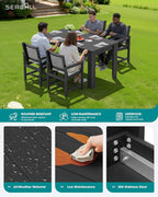 SERWALL Outdoor Dining Sets for 4 - Image 5