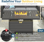Wisteria Lane Aluminum Patio Furniture Set, Patio Conversation Set - Image 3