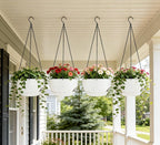 Set of 4-8 Inch Self Watering Hanging Planters - Image 7
