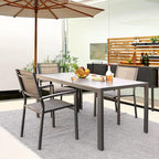 Devoko Patio Dining Table for 6 Outdoor Patio Table 59" x 35" Weather-Resistant - Image 2
