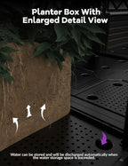 4 PCS Raised Garden Bed with Trellis & Privacy Screen, Flowers on Patio - Image 3