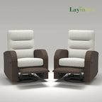 LayinSun Oversized Wicker Outdoor Swivel Glider Recliner - Image 8